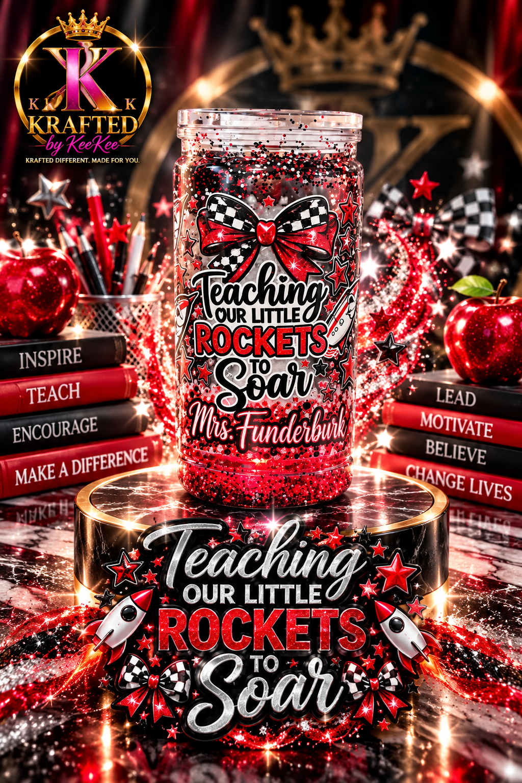 Mrs. Funderburk custom tumbler