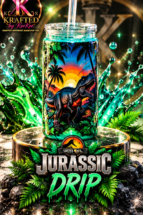 Jurassic Drip custom tumbler
