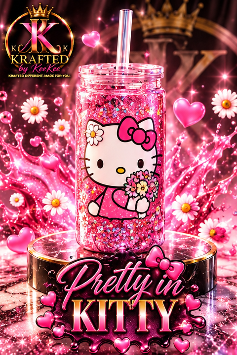 Pretty in Kitty custom tumbler